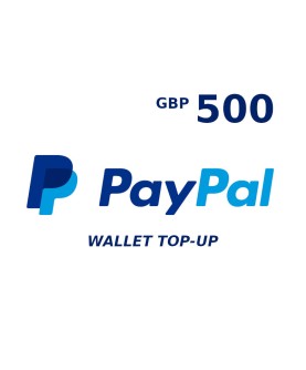 PayPal Wallet 500 GBP Top Up Key GLOBAL